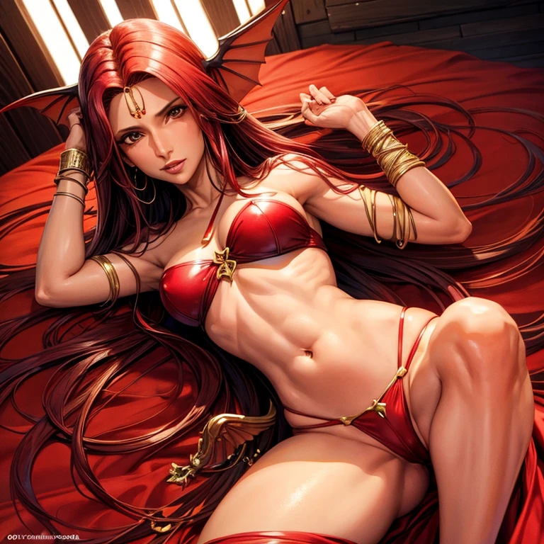 Beautiful, winged, red-haired succubus, Padma Lakshmi