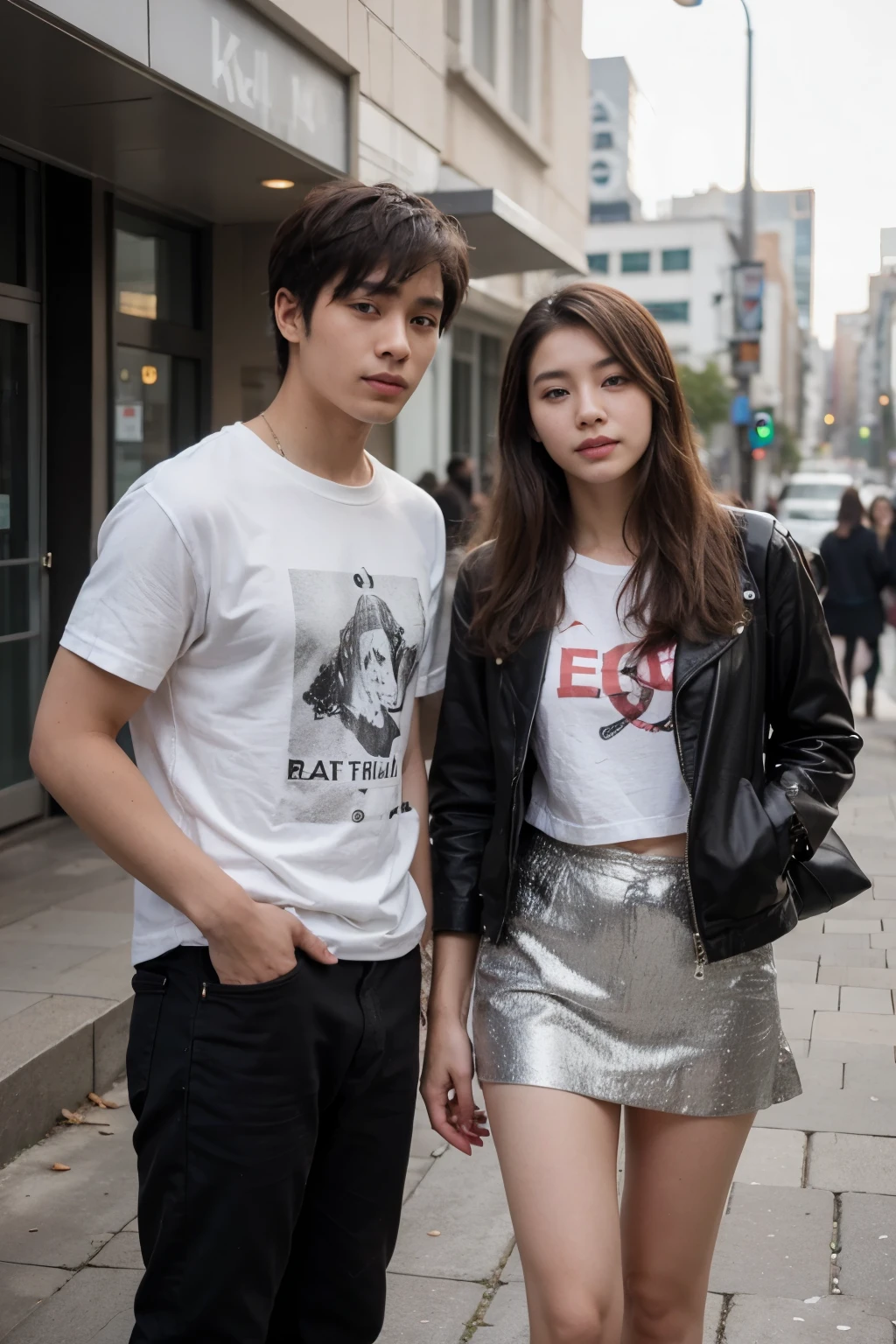 ((HOMBRE Y MUJER JUNTOS)) detallados, con ropa, ulzzang, asian ((CON ROPA))