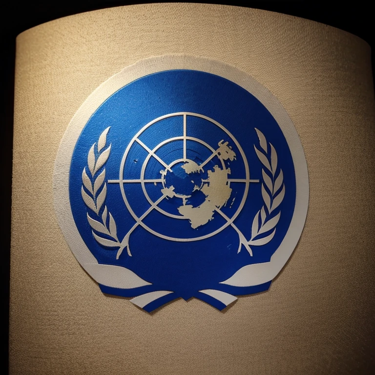 UN logo, modern, simple