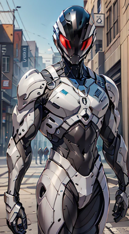 Design a new version of Jaspion with a totally modern and futuristic costume. The costume should keep the essence of the character, but with a contemporary design. The main color of the costume should be a bright red, with shiny black details. The suit's armor should be sleek and fit the Jaspion's body, providing mobility without compromising its stamina.
The Jaspion helmet should have a modern look, with holographic visors that enhance your eyes and protect your identity. Displays can display tactical information and analyze the surrounding environment.