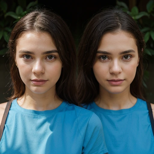 Conjoined twins, attatched by the heads