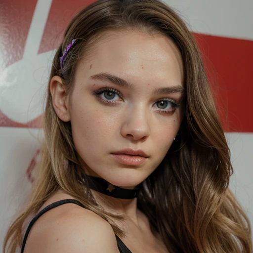Mutant teenage white girl with one eye in the middle of her forehead