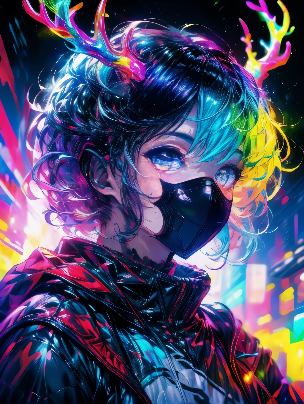 coil，Colorful colors，God's deer