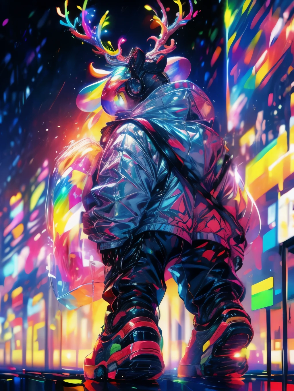 coil，Colorful colors，God's deer
