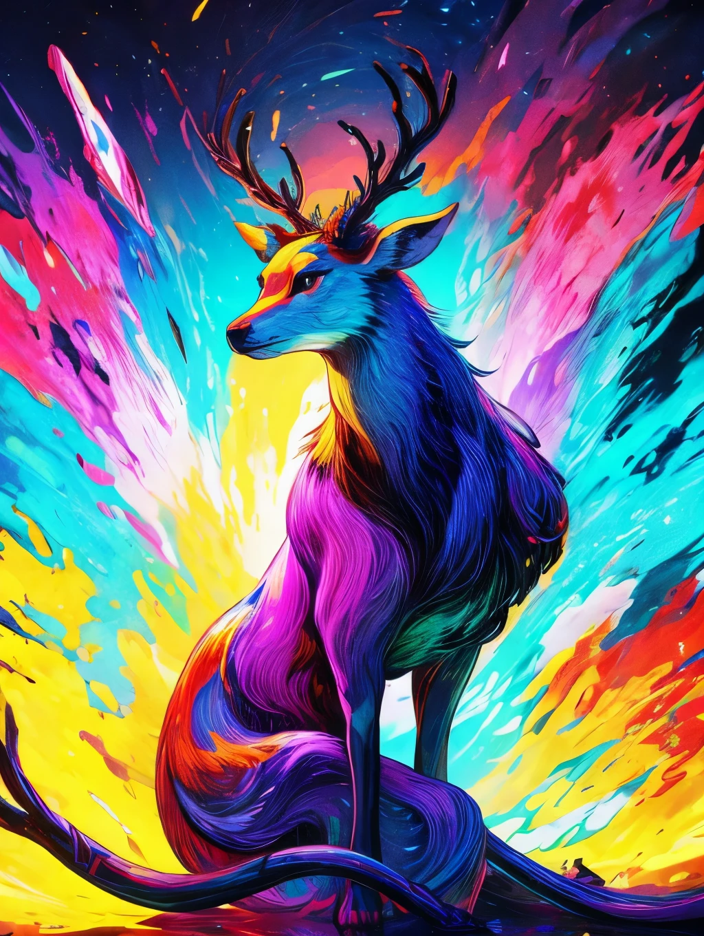 coil,Colorful colors,God's deer