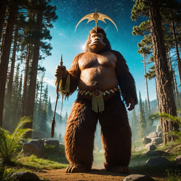 Indigenous people worship the mythical creature Bigfoot as mystical.