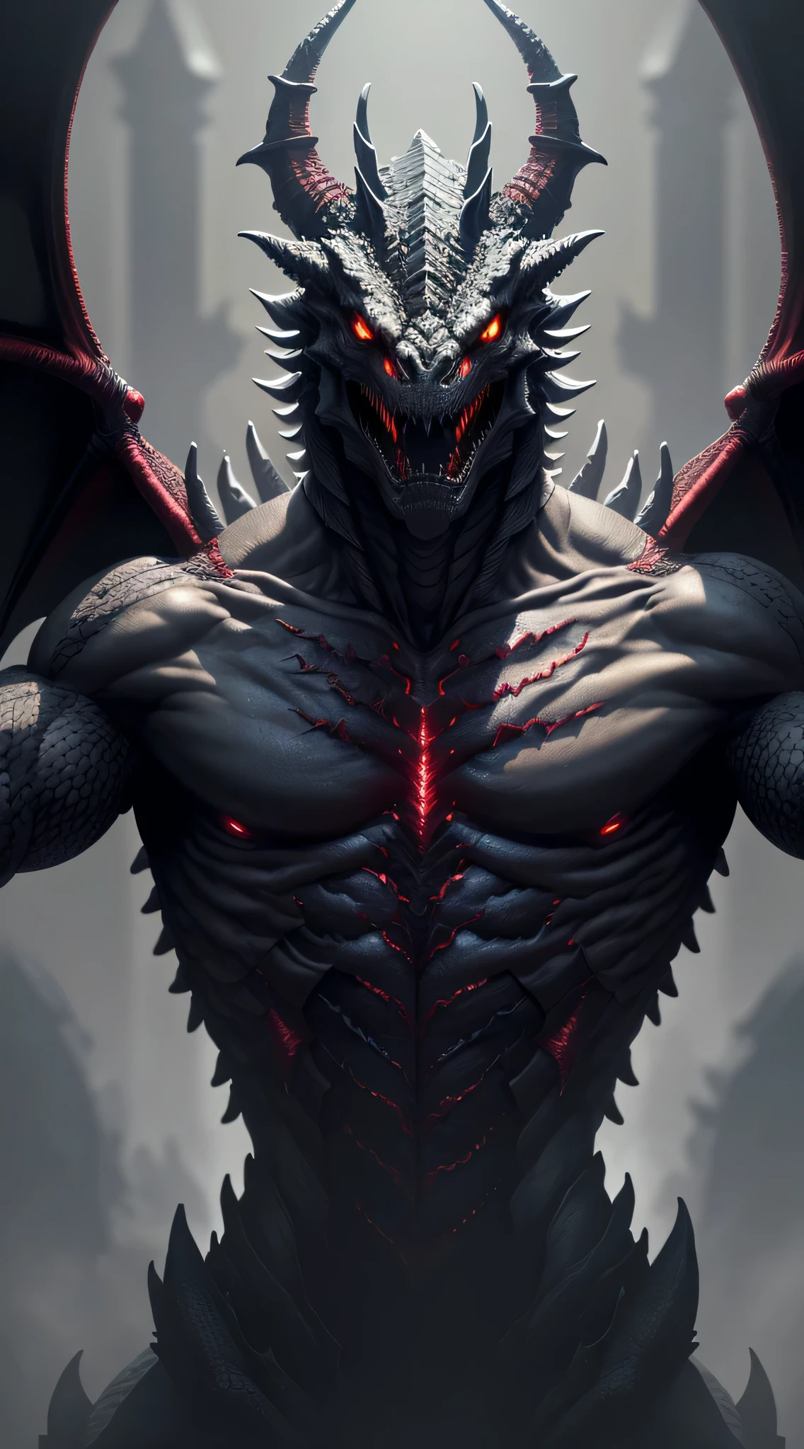 &cite;A highly detailed and intense depiction of the terrifying Necromancer Dragon，Mid-shots and dramatic captures in ultra-detailed 8k wallpapers，Showing intricate complexity。”