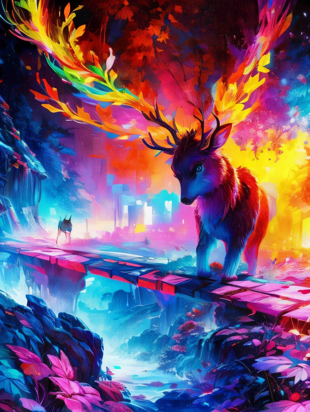 coil,Colorful colors,God's deer