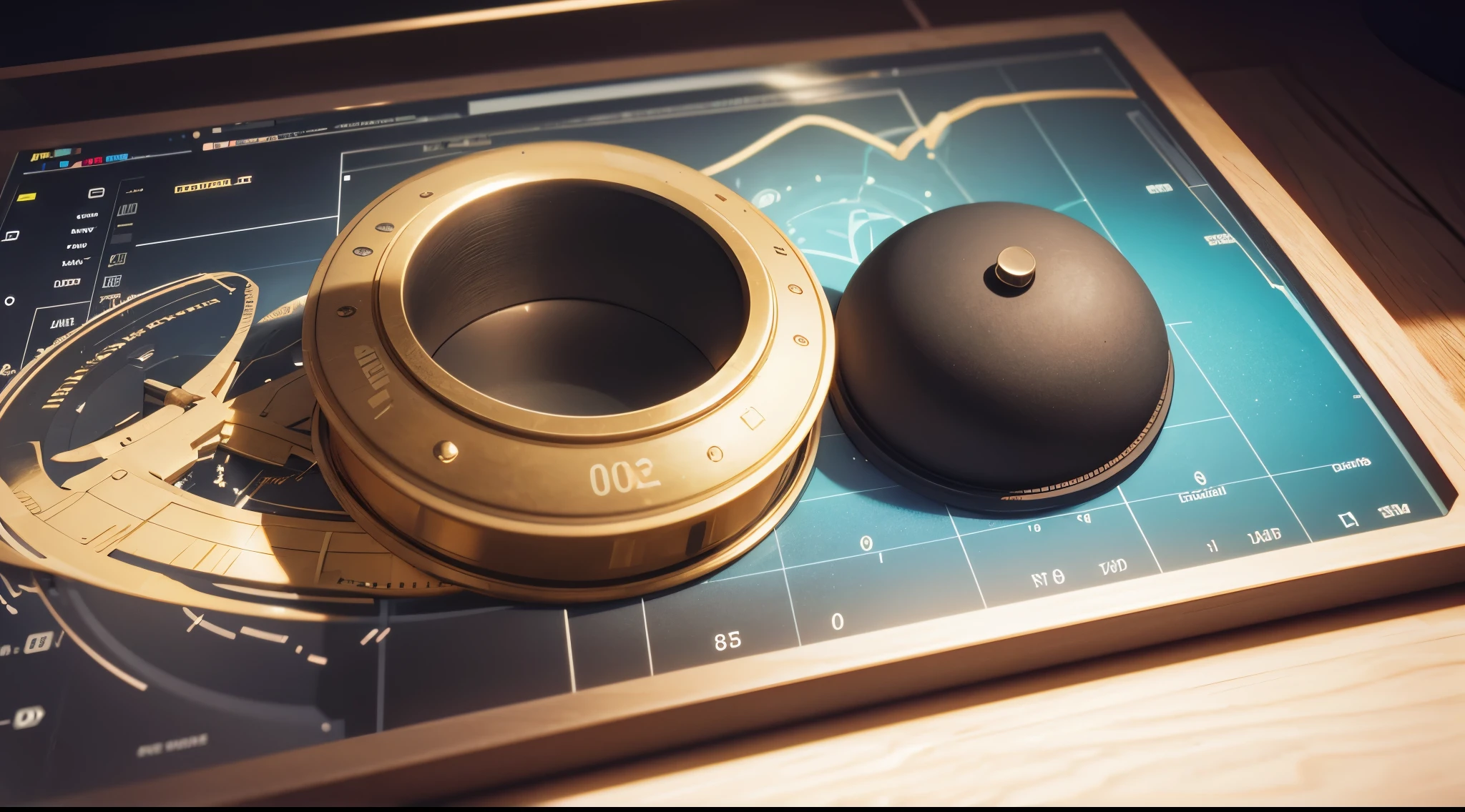 Engaging 3D visualization featuring stunning graphs、glinting