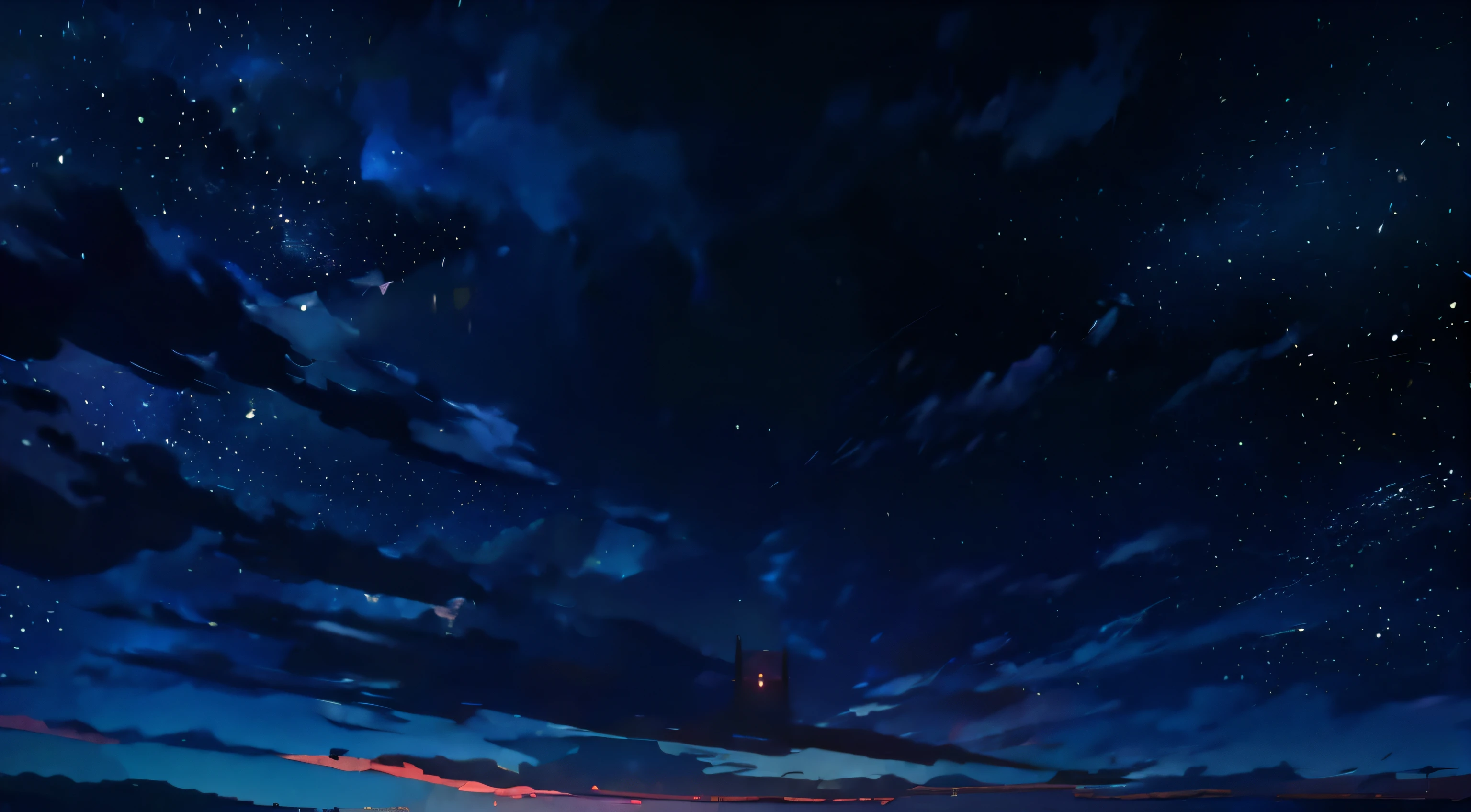 Dark night sky