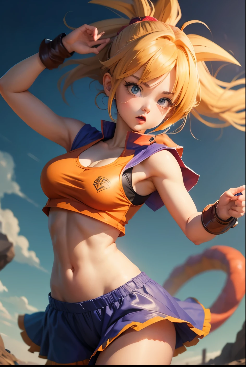 cute girl, She wears Goku's outfit from Dragon Ball, Dragon Ball, Dragon Balls