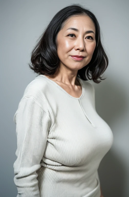 Best Quality, hight resolution, Hires, Skin definition, Detailed skin, Detailed eyes, Detailed face, 4K, 日本人A MILF, ((独奏)), (((50 years old))), (Wrinkles at the corners of the eyes:1.5), (nasolabial folds:1.5), A MILF, glamor, A sexy, Chromo-white skin, ((Wavy Longhair)), Looking at Viewer,(((Aging skin:1.5))), ((loose muscles:1.5)), (((A slender))), (((Very large breasts:1.28))), ((Saggy udder)), (Saggy buttocks), ((Japanese Models)), 4K, (photoRealistic:1.5), Realistic, nffsw, Beautiful, Bimbo, Perfect makeup, small diamond necklace, piercings, ((Sweater that kills virgins)), ssmile, Public places, Spread legs, Squatting