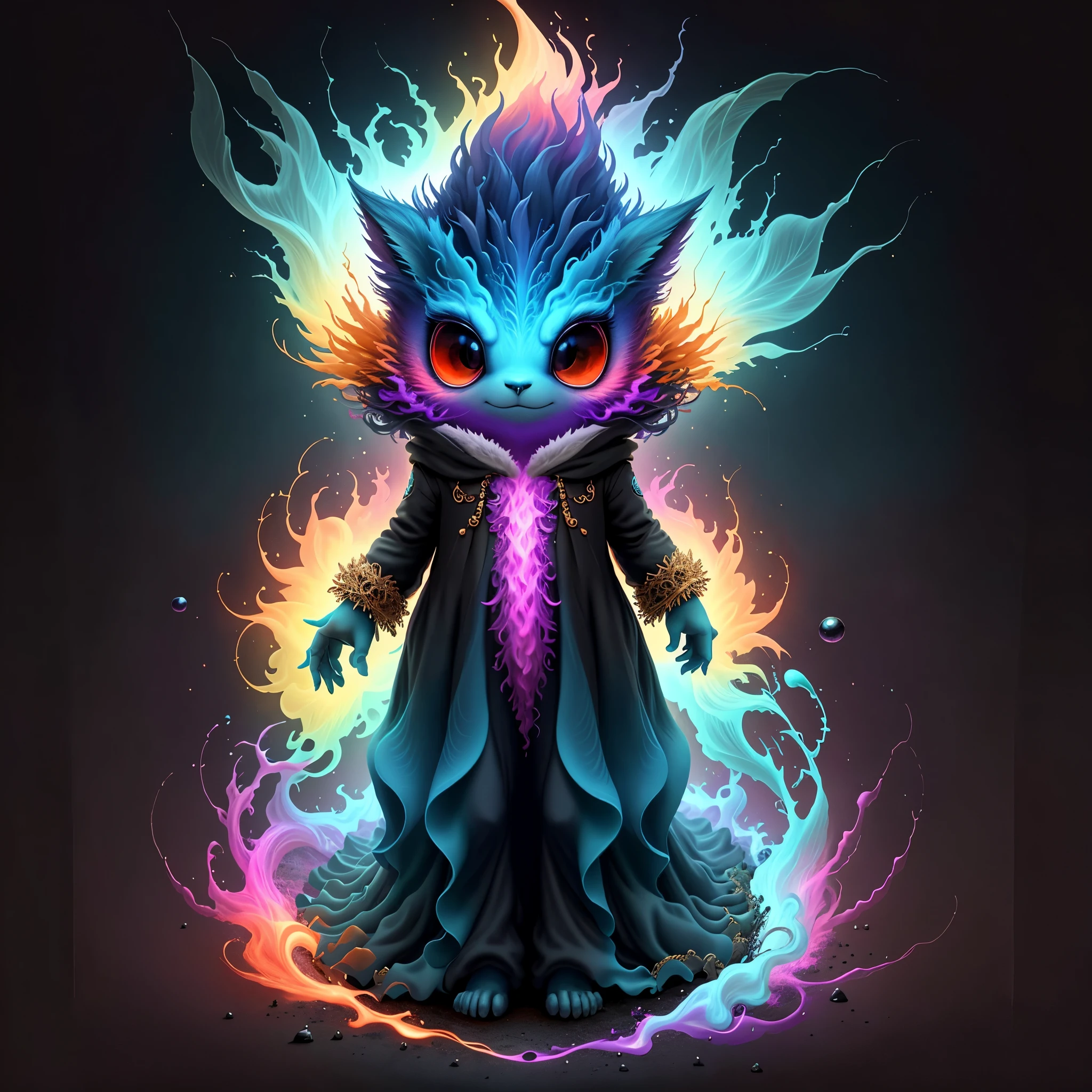 Create an image of a unique creature that exists only in your imagination. Imagine its shape, colors, and textures. Visualize it in a mysterious setting with a beautiful background. Let your imagination come to life on the canvas and bring this mystical creature to life.
