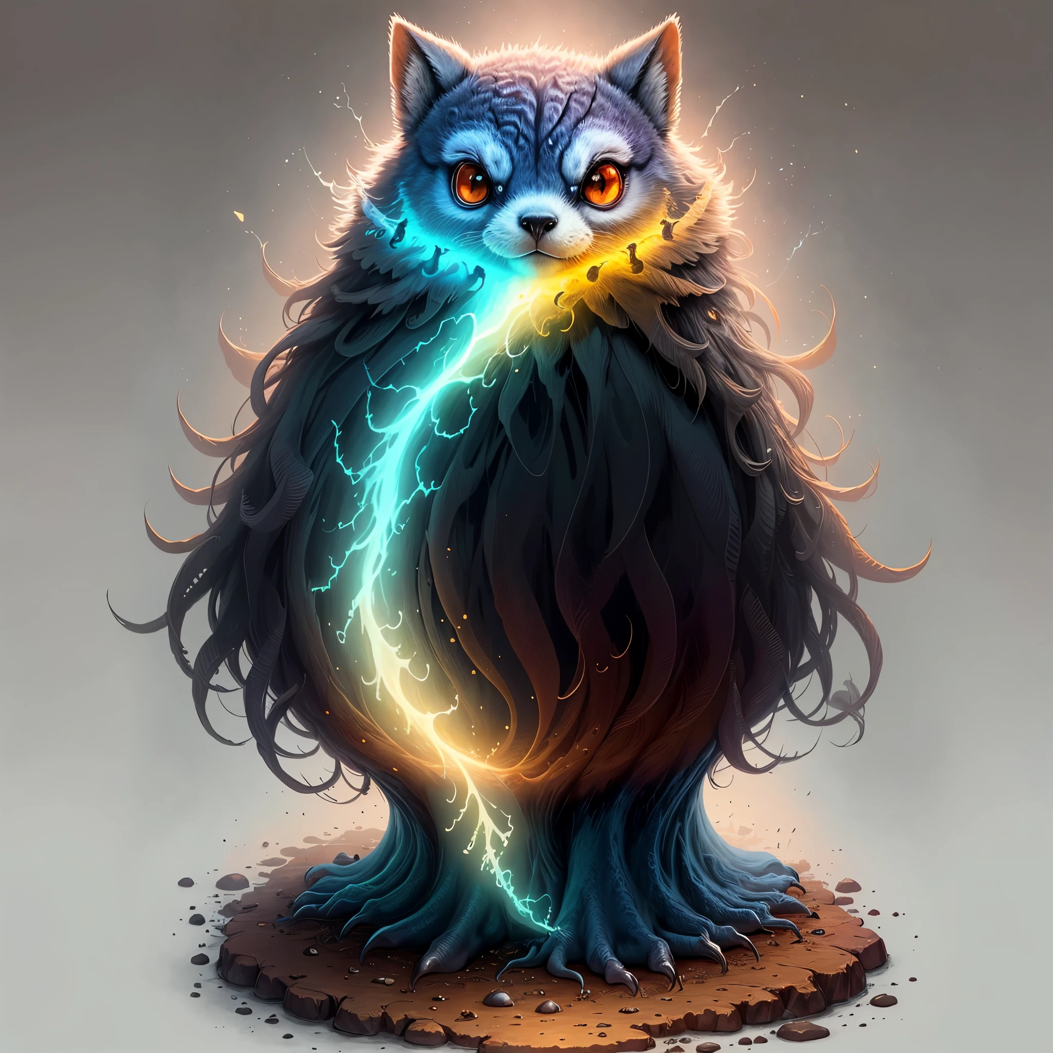 Create an image of a unique creature that exists only in your imagination. Imagine its shape, colors, and textures. Visualize it in a mysterious setting with a beautiful background. Let your imagination come to life on the canvas and bring this mystical creature to life.