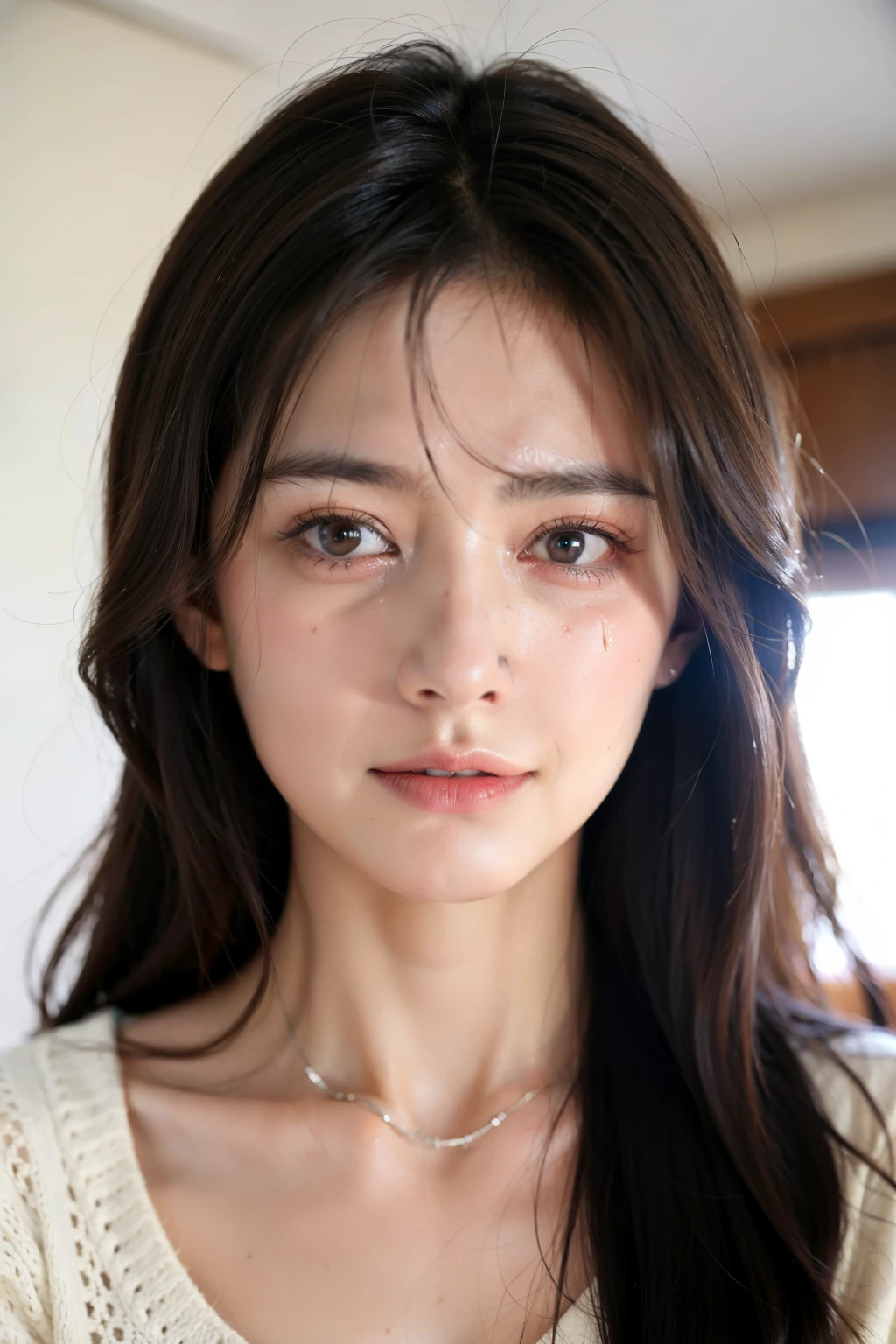 Beautiful face when crying
