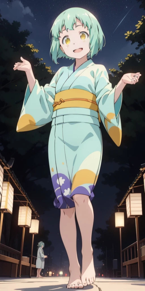 kusakabe, yukata, festival, night,
(Best quality, 4k, Masterpiece :1.3), full body standing symmetrical barefoot beautiful woman, hyper realistic, from below
kusakabe, yukata, festival, night,
1girl, laughing