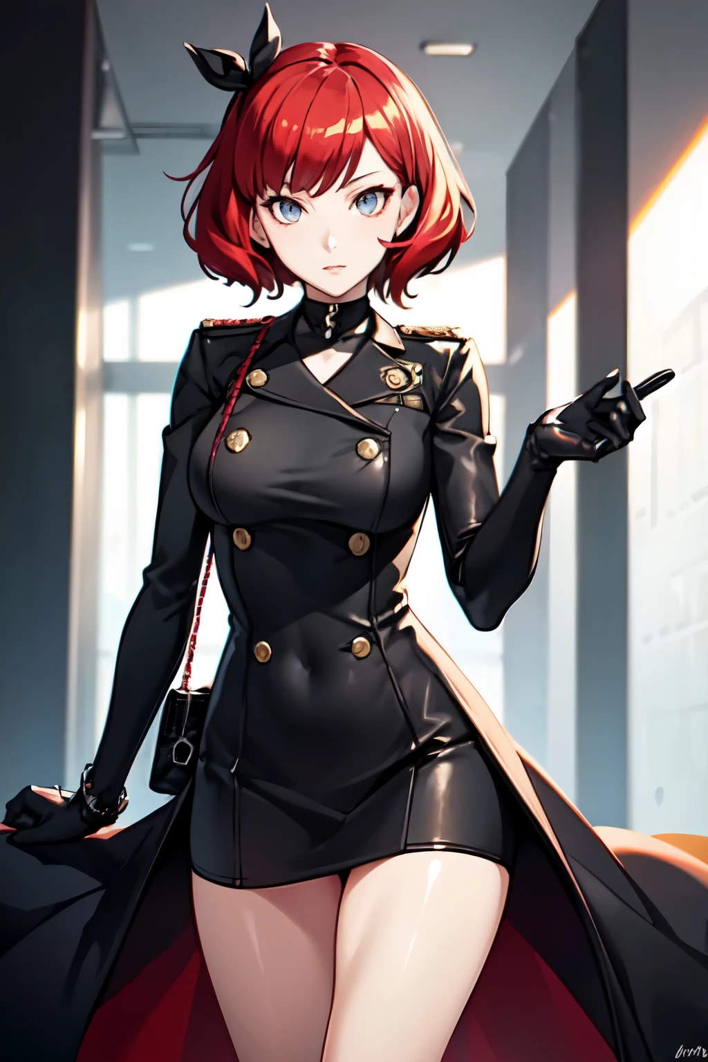 Make me a picture of a spy outfit that is just like persona five
