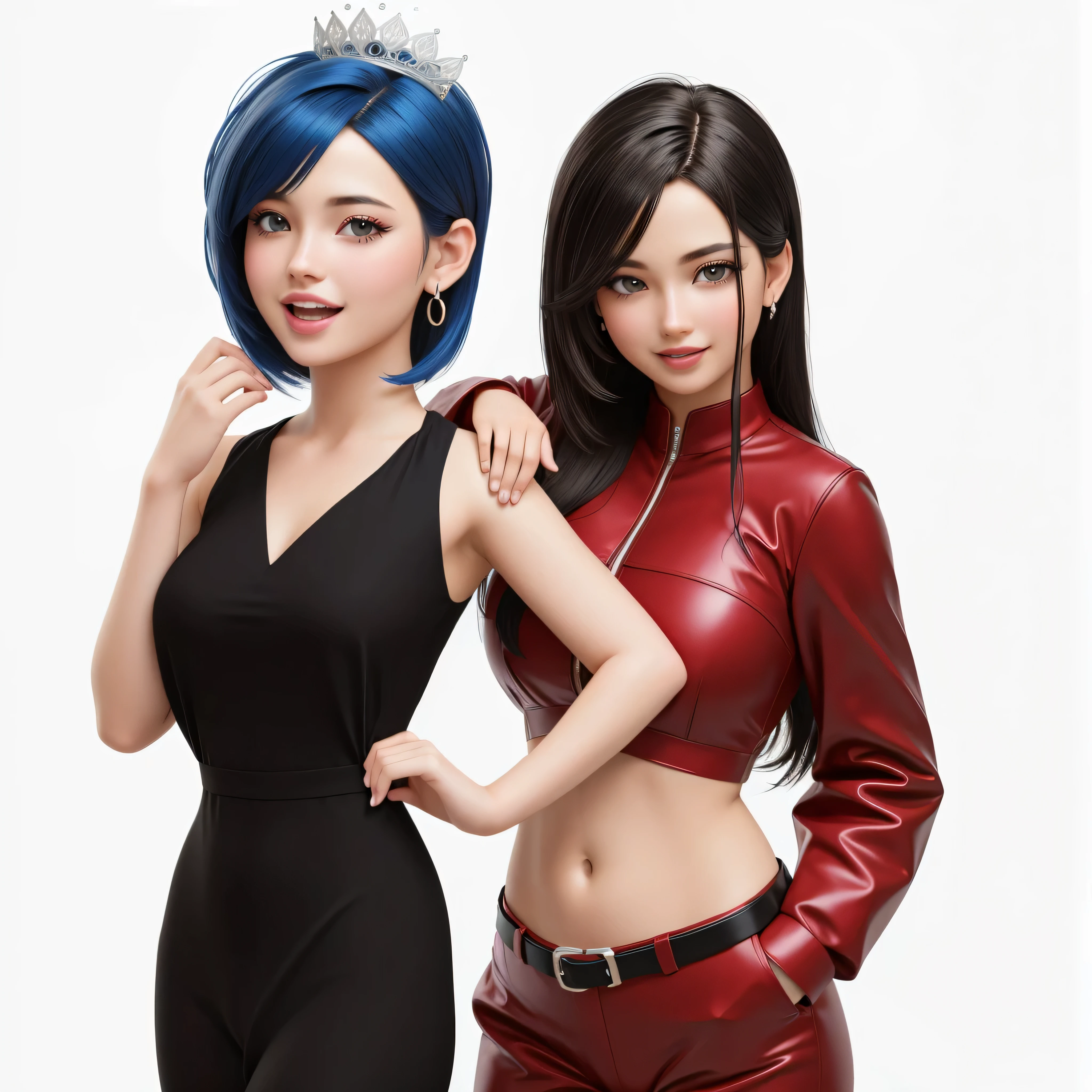 NSFW, { open beak } , white teeth, laughingly, { softlighting } , (The front of the body) , open beak, 微laughingly, Exquisite, Smooth animation style, 2 girls beautiful } , A pair of sisters, 美丽的beak唇, eye the details, white teeth, the detailed skin, 美丽的beak唇, beak, pixiv, painting of a, high qulity, 8K, meticulously made, Virtual Engine 5, a gorgeous, ultra-the detail, edge lit, very the detail, the detail, Good skin, The best photos, textured face, (very the detailed face: 1.4) , pale-skinned, (the detailed skin texture: 1.2) , (pretty eyes: 1.2) , 8K, (Fidelity: 1.5) , telephoto lenses, ultra-clear, (tmasterpiece) , Best quality at best, (very the detailed: 1.perfect hand,