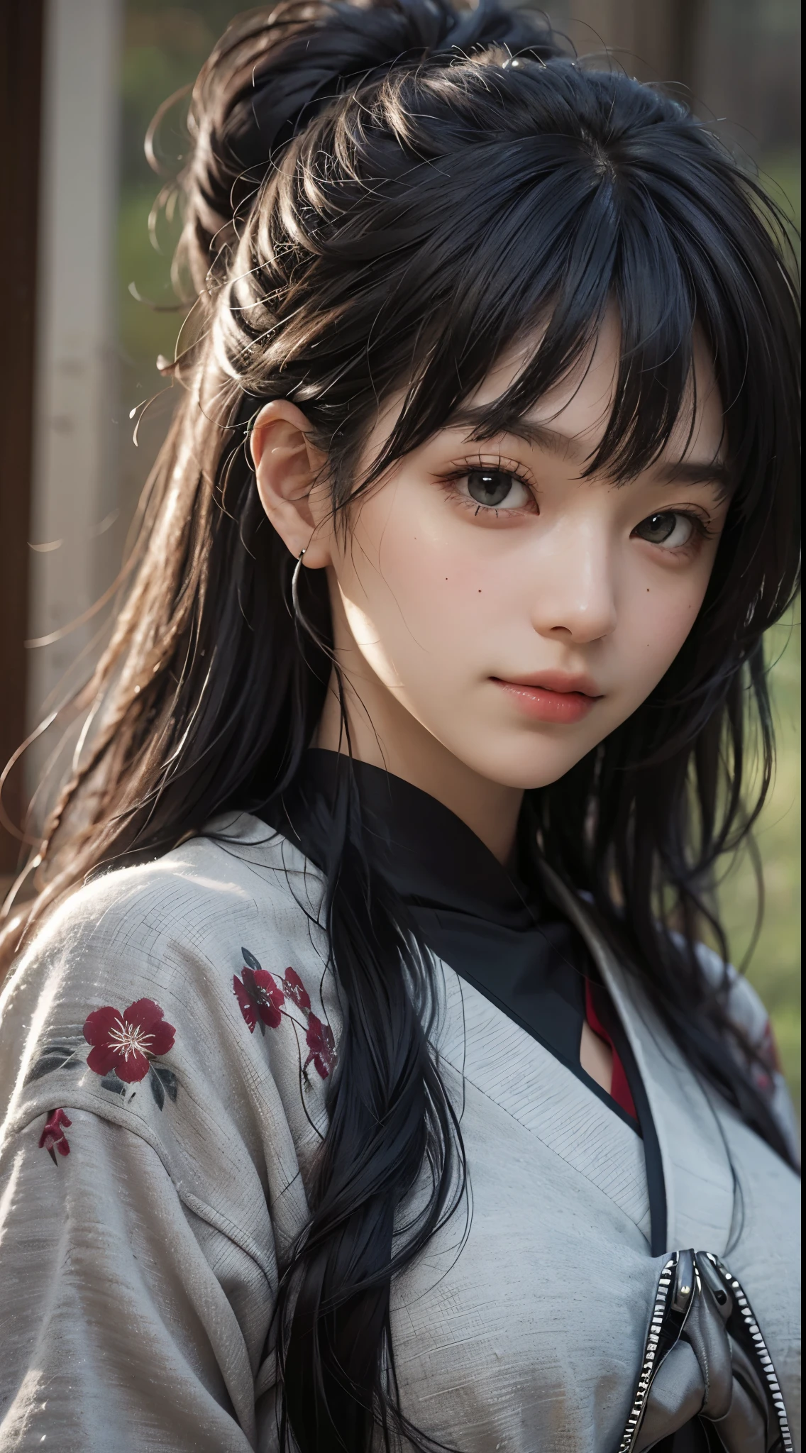 ((blue hairs、Blue Colorcon、brue eyes、Dark eye shadow、Dark eyeliner、a short bob、bangss、Maids、maid clothes、tthin eyebrows、Castle garden,))、NSFW、masterpiece、top-quality、hightquality、magnifica、Beautiful fece、hight resolution、Very high resolution、Raw photo、Best Illustration、hyper realisitic、1girl in、realisitic、The ultra-detailliert、Photorealsitic、incredibly absurdness、a closeup、Floating hair、Soft light、Cinema Lights、Full body angle、depth of fields、blurry backround、bokeh dof:1.4、eyes focus、85mmレンズ、professionally lit、lensflare、Luminous particles:0.6、Professional Writing、portlate:0.6、Photon mapping、Radio City、physically-based renderingt、a japanese girl、sexual excitement:1.5、Lifelike face、Realistic body、real looking skin、huge-breasted:1.3、well-styled、camel's toe、light skinned:1.1、cute little:1.5