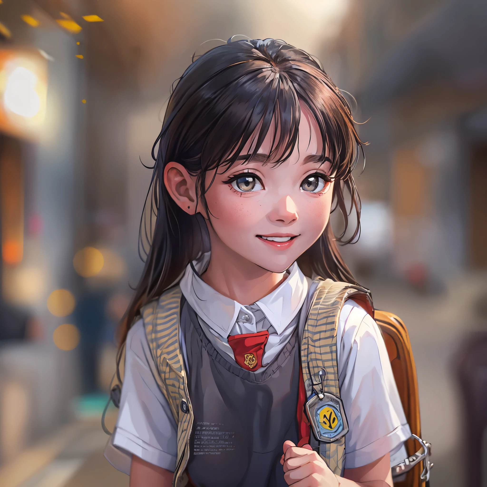 (little sister,8K,best quality,smile,looking at camera),(cute bra,red cheeks,delicate hands,smiling face),(school uniform) The goal of this stable diffusion tip is to generate a high-quality、Cute picture，Describes the details of a young lady。The following is the detailed prompt required to generate this screen： (Best quality, 8K) - Excellent picture quality，A high resolution，Desire to produce images with a high level of detail and clarity。 (Little sister, smile, looking at camera) - Describe the subject of the screen，一个姐正面朝向镜头Smiling，Show lively and lovely traits。 (Cute bra, delicate hands) - Provide details of the young lady，She&#39;s wearing a cute bra，Fingers are slender and delicate，Make the picture more refined。 (Red cheeks) - This is the girl’s naturally rosy cheeks，Increase the cute atmosphere of girls。 (School uniform) - Describe the young lady wearing school uniform，could further emphasize her age and innocence。 (Smiling face) - This is the key expression，I hope the young lady can show a positive attitude。 For better results，You can add the following tags as needed： (Beautiful detailed eyes) - Describe the girl’s beautiful eyes in detail，Make the picture more appealing。 (Long eyelashes) - Describe the young lady’s long eyelashes，Increase the softness of the picture。 (Vivid colors) - Use bright colors，Make the picture more lively。 (Bokeh) - Use depth of field effects，Create a blurry background，Make the young lady stand out more。 Described through these detailed tags，We hope to generate a high-quality picture，Showing a person wearing school uniform、Smiling、Young lady with rosy cheeks，She has beautiful eyes and slender fingers，The overall picture is bright and lively，Give people a warm and pleasant feeling。