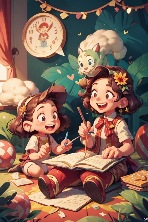 close_up of Laughing faces, Friend gatherings, Laughing heartily, birthday party, intricate, (masterpiece, Representative work, official art, Professional, unity 8k wallpaper:1.3)