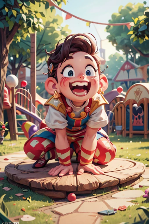 close_up of Laughing faces, Laughing heartily, audiences, Watching Performances, (circus troup, playground:1.2), intricate, (masterpiece, Representative work, official art, Professional, unity 8k wallpaper:1.3)