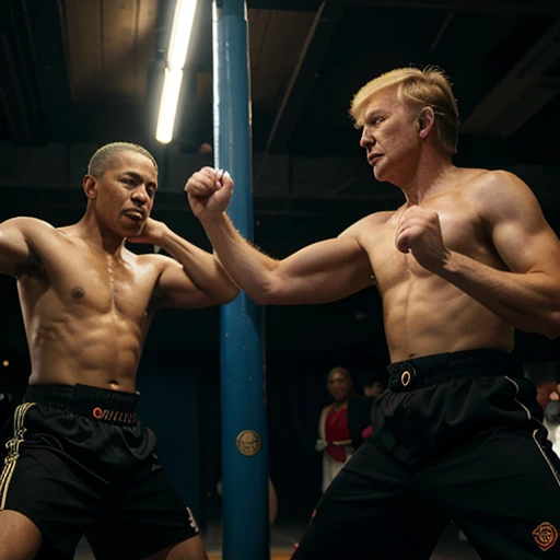 Donald trump vs jose buden vs Obama kung fu