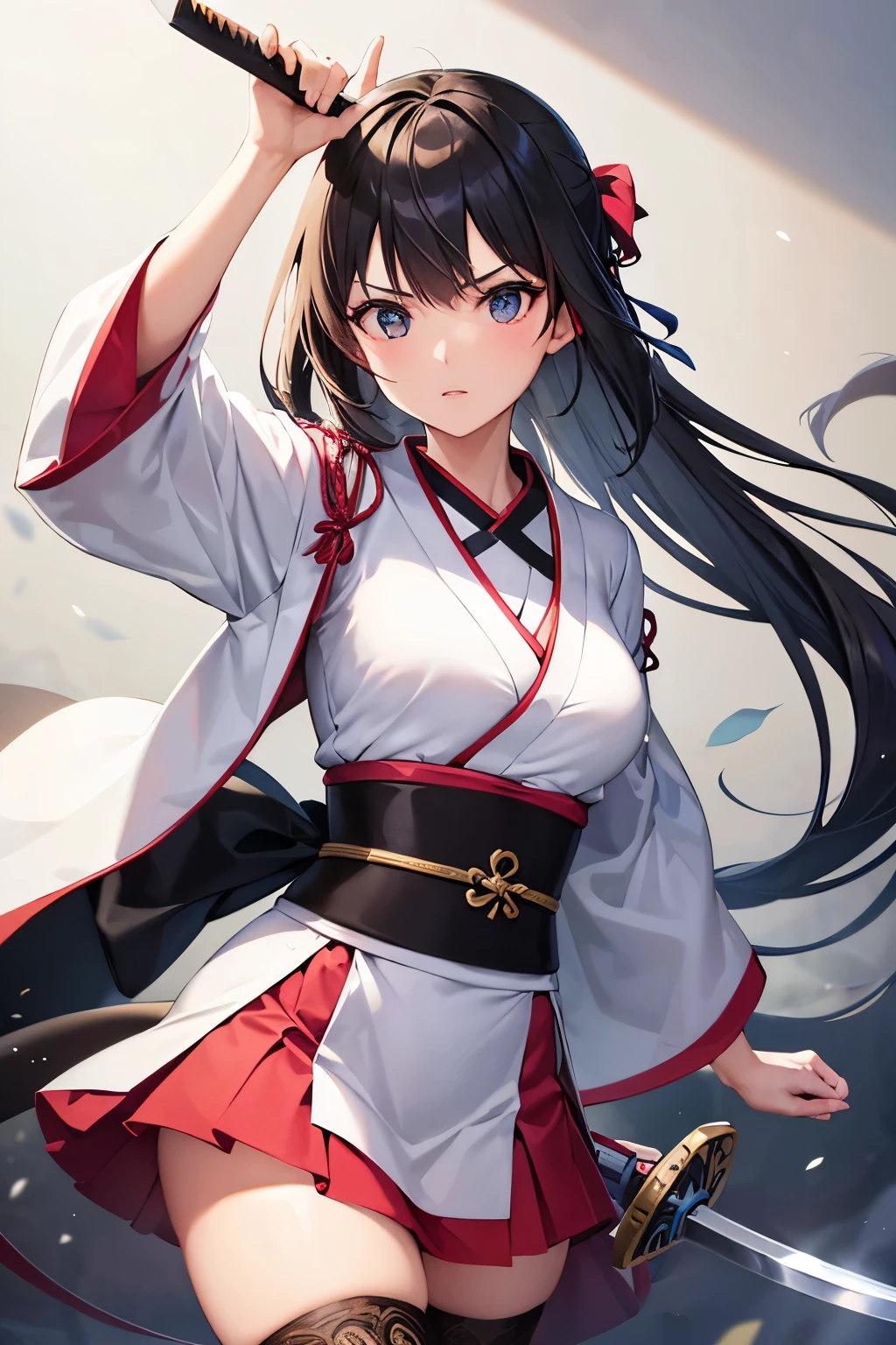 girl swordsmanship Japanese sword