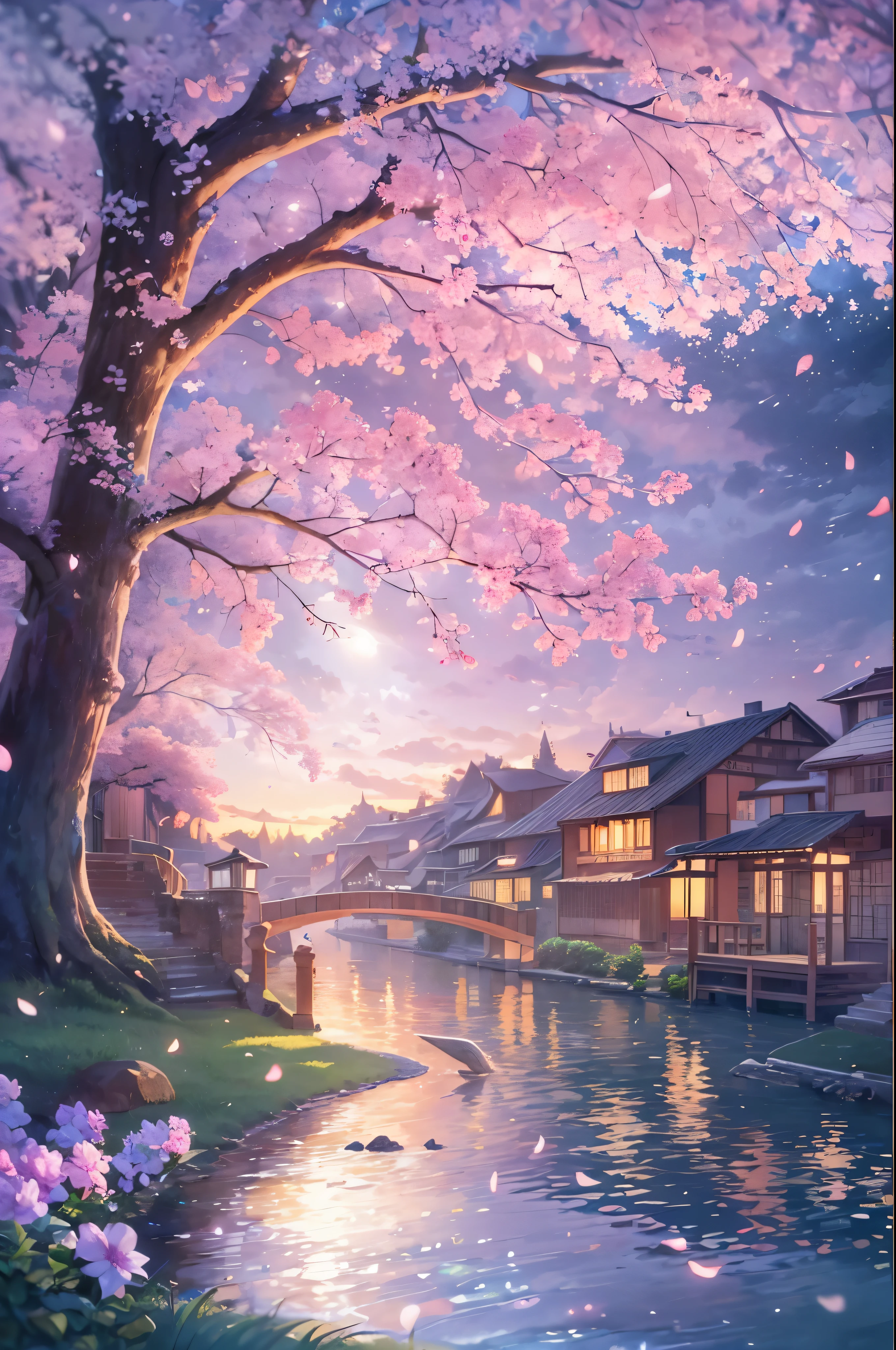 best quality,4k,8k,highres,masterpiece:1.2,ultra-detailed,realistic:1.37,animated,breathtaking landscape,fantastic colors,ethereal atmosphere,soft morning light,magical sunset,gentle breeze,floating paper planes,sakura petals falling,picturesque town view,sparkling river,romantic starry sky,deep emotions,heartwarming moments,melancholic beauty,endless memories,unforgettable love,special connection,breathtaking comet,enchanted comet's tail,twinkling city lights,whispering whispers,subtle time travel,synchronicity,destined encounter,summer festival,youthful dreams,unbreakable bond,strong longing,unpredictable destiny,delicate audio,melodious tunes,journey of two souls,cherished diary.