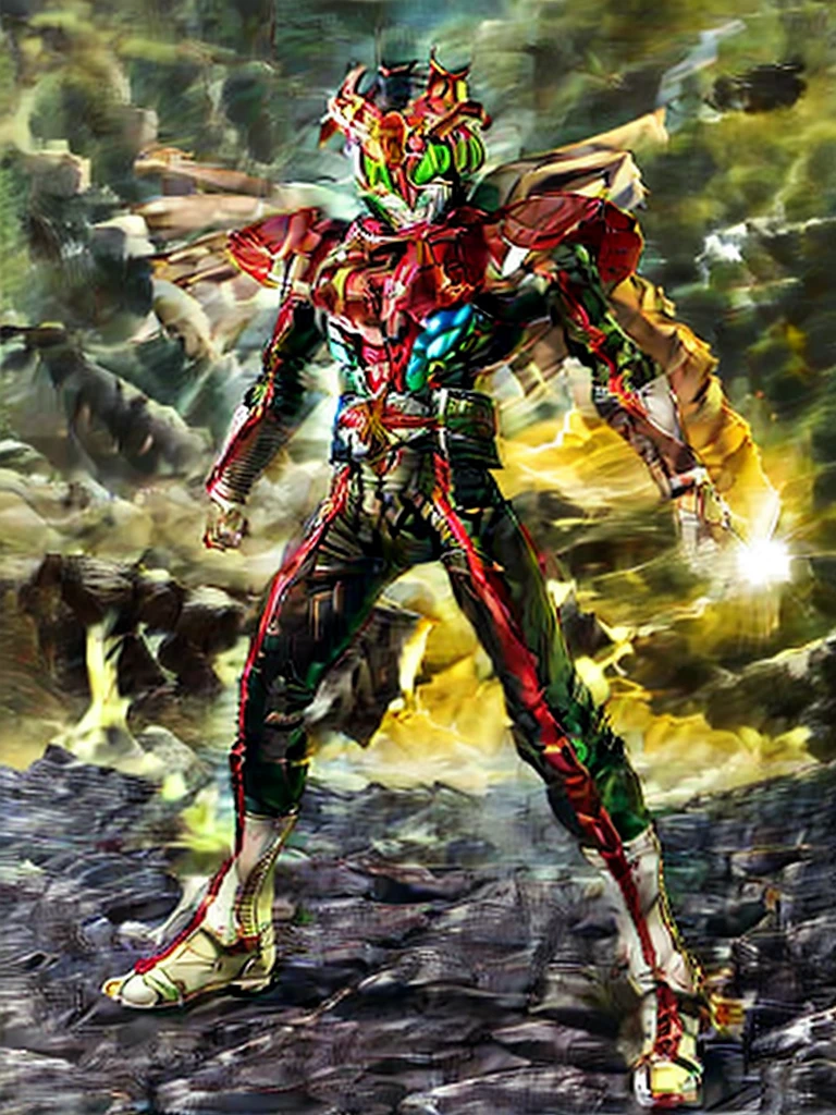 kamen rider (saber) , hero , man , armor suit (lion Armor Cloth), guardian , earth background , cosmo power of ground lion