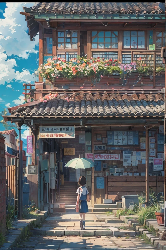A beautiful and iconic scene from the movie "your name"