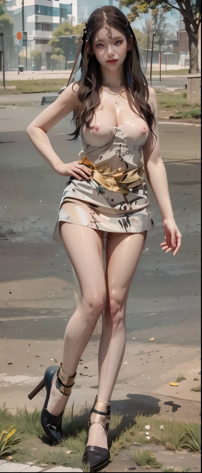 realistic, 1gril, naked, per HD, 12k, Slim body, rather big body, six pack body, big round breasts, no clothes, beautiful breasts, looking at the camera, sitting on the sofa, transparent and clear genitals, long black hair, drenched in sweat, face details, person details, body details, clothing details, hair details, body details, body details, breast details, vagina details, clothing, eye details, sweat details, water details, pose (knees bent and legs wide apart ) whole body
