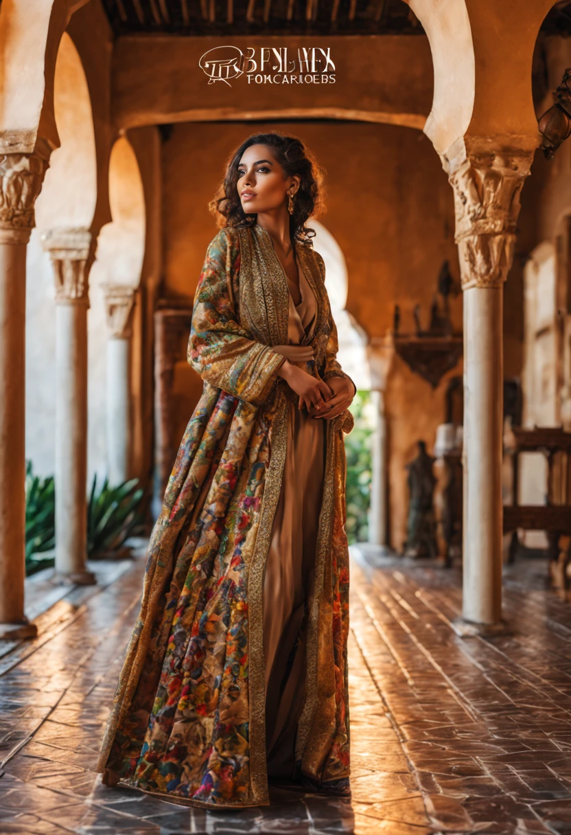 Créez une photographie 4K réaliste de Shemsy, Un jeune, influenceur numérique marocain dynamique. Elle a une vingtaine d&#39;années et a une peau olive chaude., cheveux ondulés brun foncé, et des yeux marron foncé frappants. Elle porte une tenue moderne qui intègre subtilement des éléments traditionnels marocains.. Son style est un mélange raffiné de mode marocaine contemporaine et traditionnelle., doté d&#39;un élégant, veste ajustée avec broderies marocaines complexes et accessoires comme des bijoux berbères traditionnels.

Shemsy se tient au Jardin Majorelle à Marrakech, qui est célèbre pour ses plantes exotiques et son studio art déco bleu vif. Le jardin autour d&#39;elle est luxuriant et vert, rempli de hautes tiges de bambou et de cactus, contrastant magnifiquement avec le bleu cobalt vif du studio en arrière-plan. La lumière du soleil filtre doucement à travers le feuillage, lancer un doux, lueur chaleureuse sur son visage, mettant en valeur sa confiance, sourire pourtant accessible.

Elle tient un appareil photo numérique professionnel dans une main, Capturer la beauté du jardin, symbolisant sa passion pour la photographie et l&#39;art. Sa posture est détendue mais équilibrée, dégageant un sentiment de confiance et de curiosité. L&#39;ambiance générale de l&#39;image est vibrante, coloré, et vivant avec l&#39;essence de la culture marocaine et de la féminité moderne."