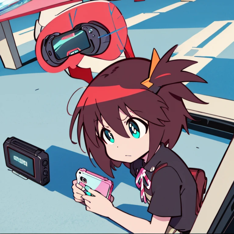 Luluco playing a Nintendo Switch