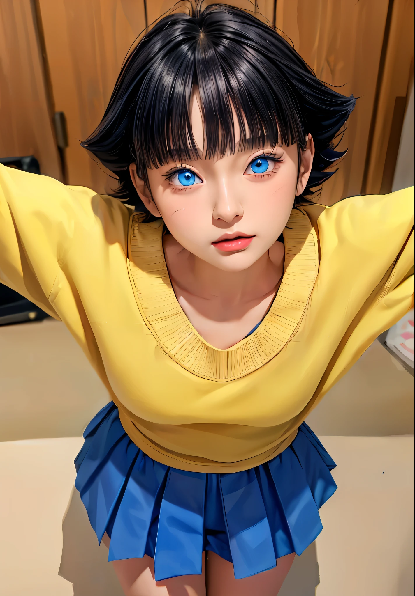 Turns every photo work art ,of a woman with long black hair and a pink shirt, she has a distant expression, semi realistic anime, in an anime style, semirealistic anime style, she has black hair, in anime style, (blue eyes:1.3), blunt bangs ,Uzumaki Himawari ,realistic ultra high qualiti detail images HD Restoration ,Ai,filter ,super detail clothes ,eliminates  to enchance igamages quality ,Best anime realistic ,1girl ,masterpiece ,from of a woman with long black hair and a pink shirt, she has a distant expression, semi realistic anime, in an anime style, semirealistic anime style, she has black hair, in anime style, (blue eyes:1.3), blunt bangs ,quality detail ,perffect charakter real live , high detailed photos real ,anime from realistic ,photrait realism , super detail ,cute eyes , detail hair ,ultra high quality ,Hd resulition ,