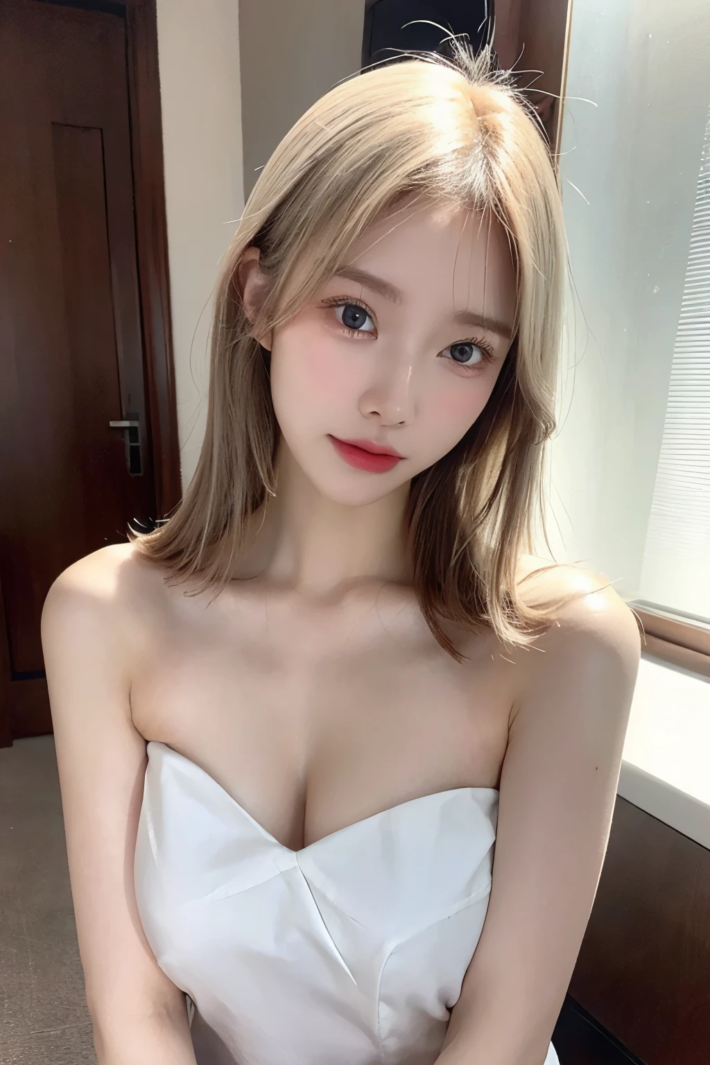 Beautuful Women,white skinned,frontal photoully body photo,Real breast exposure,Large scale