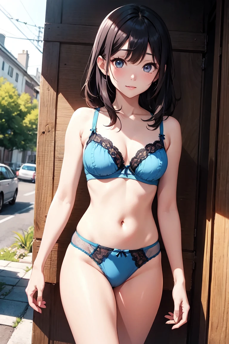After all, my youth rom-com is wrong,yukinoshita yukino,1womanl, Solo,High quality, Best Quality, ultra-detailliert, masutepiece,Light blue underwear
