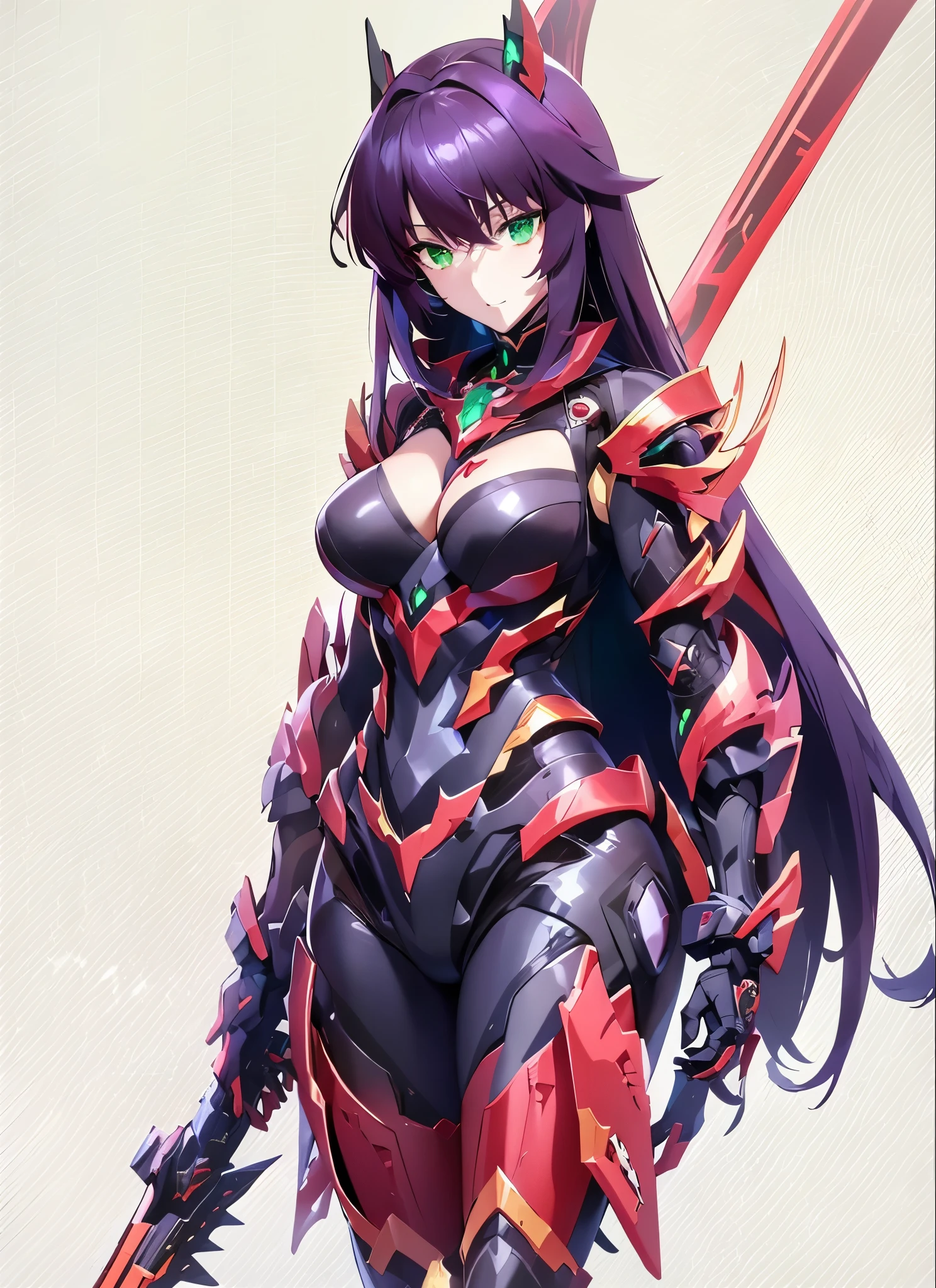 Girl in Mecha Cyber Armor,scarlet armor,armor girl, 女性アクションan anime girl, Portrait of a female anime hero, Girl in Mecha Cyber Armor,Arafed image of a woman wearing spear and armor, dark sorceress full view, armor girl, wearing witchblade armor, anime figure, black and red armor, in monster hunter armor, lady in red armor, biomechanical oppai, bikini armor female knight, anime figurine,A woman wearing two-tone body armor of red and black,anime goddess,A girl wearing vermilion armor all over her body,Anime character wearing red と黒 cyber armor holding a red and yellow long spear,ironman suit, Anime Manga Robot!! Anime Girl, lady in Red armor, red demon armor, Red armor, lava and fire goddess,Symphogear,Body Armor,未来的な衣装のan anime girl,((masterpiece))、(ighly detailedなCGユニティ8k壁紙)、top-quality、illustratio、beatiful detailed eyeeautiful detailed hair、very_long_hair、1girl in、cosmos、独奏,vermilion_armor,cleavage of the breast,Sexy armor,mecha musume、Mechanical parts,masterpiece、top-quality、ultra-detailliert、ighly detailedなillustratio、ighly detailed、intricate-detail、hight resolution、超intricate-detail、ighly detailedな8K CG壁紙,head gear,starrysky,Rin々Facial expressions,Rinとした顔,serious facial expression,beautiful anime high school girl, anime moe art style, 超Realistic Girls高生, Seductive Anime Girl, an anime girl, Realistic Girls, 魅力的なan anime girl, 超Realistic Girls高生, Anime Girl,8K UHD, hight resolution,Very detailed CG, High quality shadows, Detail Beautiful delicate face, ディテール美しいDelicat eyes,BREAK(ighly detailedな8k壁紙),(Highly detailed CG 8K wallpaper),Makima (chain saw man),Sukasaha (Fate/grand order),Shimohira Reihua ,Hi-Res,very繊細で美しいCGillustratio,top-quality,Realistic skin feeling,Realistic fabric,Realistic texture,beautiful thigh,toned legs,Footboard beauty,big breasts thin waist,(((masutepiece))), (((Best Quality))),8K,32K,masterpiece,beautiful alluring anime woman,ultra-definition,ultra-detailliert,hight resolution,超Realistic Girls高生,masuter piece, Best Quality, High quality, High Definition, high quality texture, high quality shadow, high detailing,finely detail,1girl in in,High school students,独奏で,Soio,Only one person,Alone,One Person,taki,Mature atmosphere,neat and long legs.beautiful thigh,toned legs,Footboard beauty,8 Head Body,身long:171cm,Mature girls,Reddish-purple hair,Reddish-purple hair,Purple hair,cassis colored hair,silky and smooth hair,Colorful hair,Straight hair,beautiful hairl,彼女は首にNecklace身に着けています,Necklace,bead necklace,magatama accessories,A slight smil,Colorful eyes,green colored eyes,Jade-colored eyes,beautidful eyes,Bright eye,Delicat eyes,Eyes Like Gems,Jade Eyes,Hanging eyes,(Green eyes:1.5),cowboy shot,Symphogear,Cyberpunk city background,anime mech armor,科幻小说, {センキゼッショウSymphogear:1.15},Anime Mecha Aesthetics,is standing,character designs,plugsuit,Precision painting,(((Detailed details)))