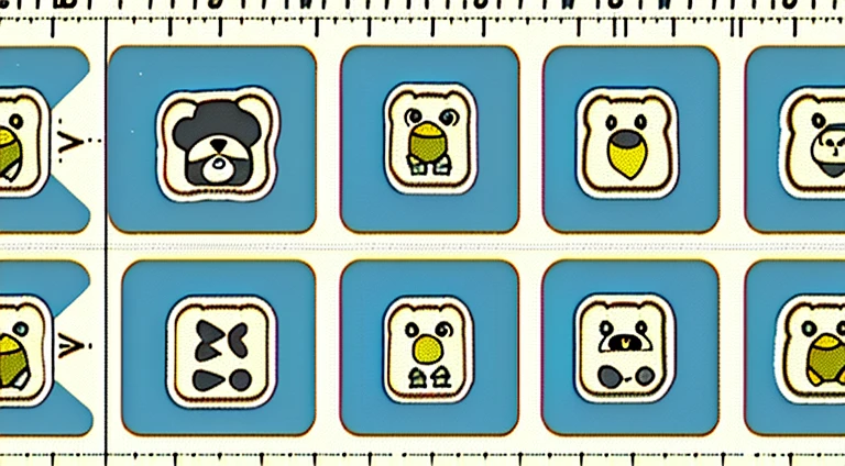 The bear print pattern is a continuous square.