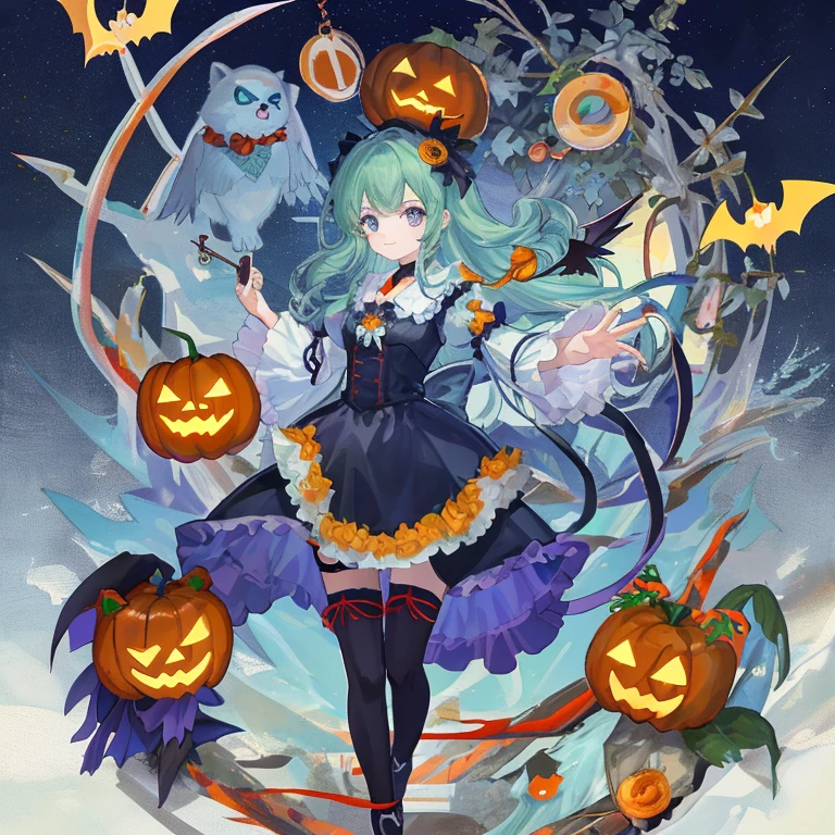 Halloween、Mascot character、Animals in clothes, Esbian body、non-human、