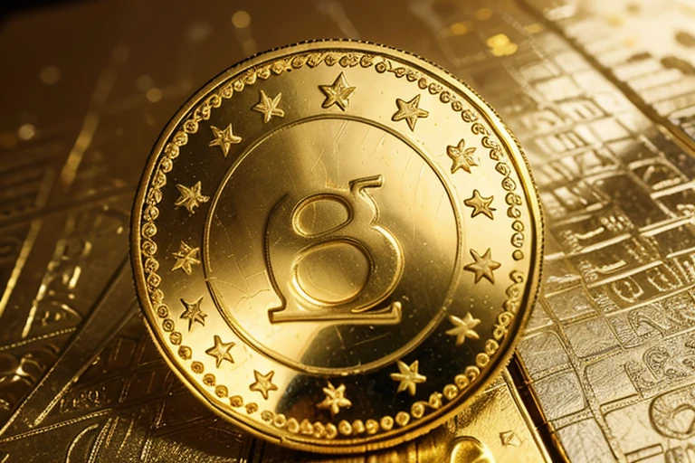 real gold coin brazil currency money icon sign or symbol business and financial exchange