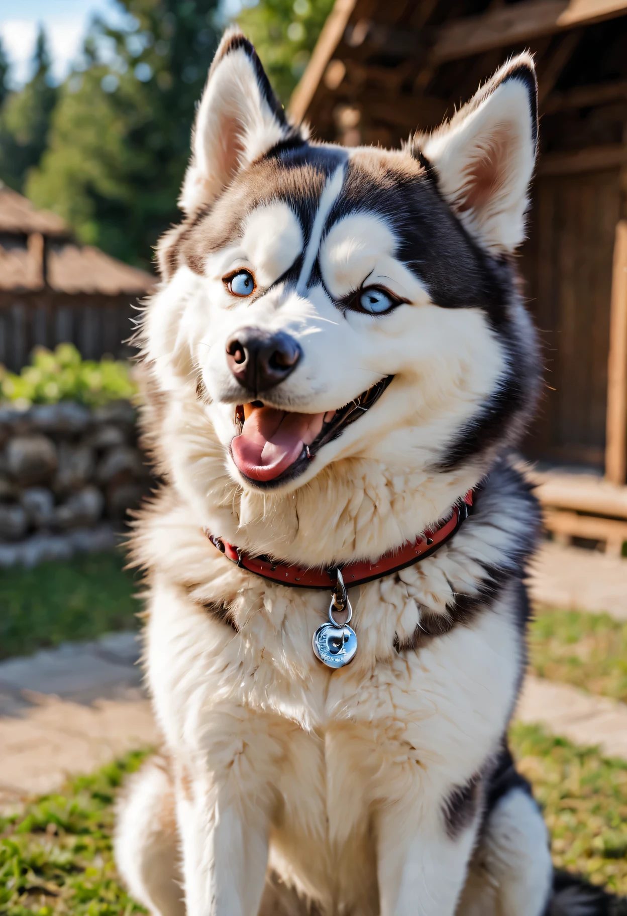husky'Big smile