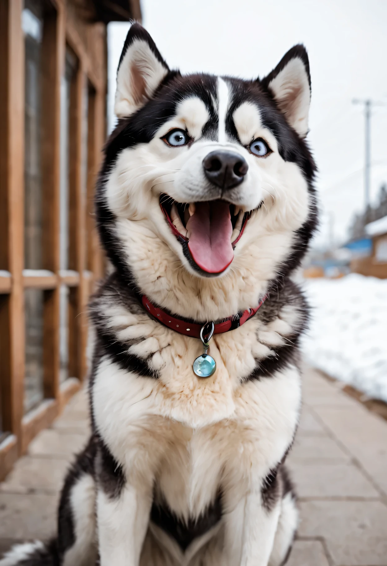 husky'Big smile