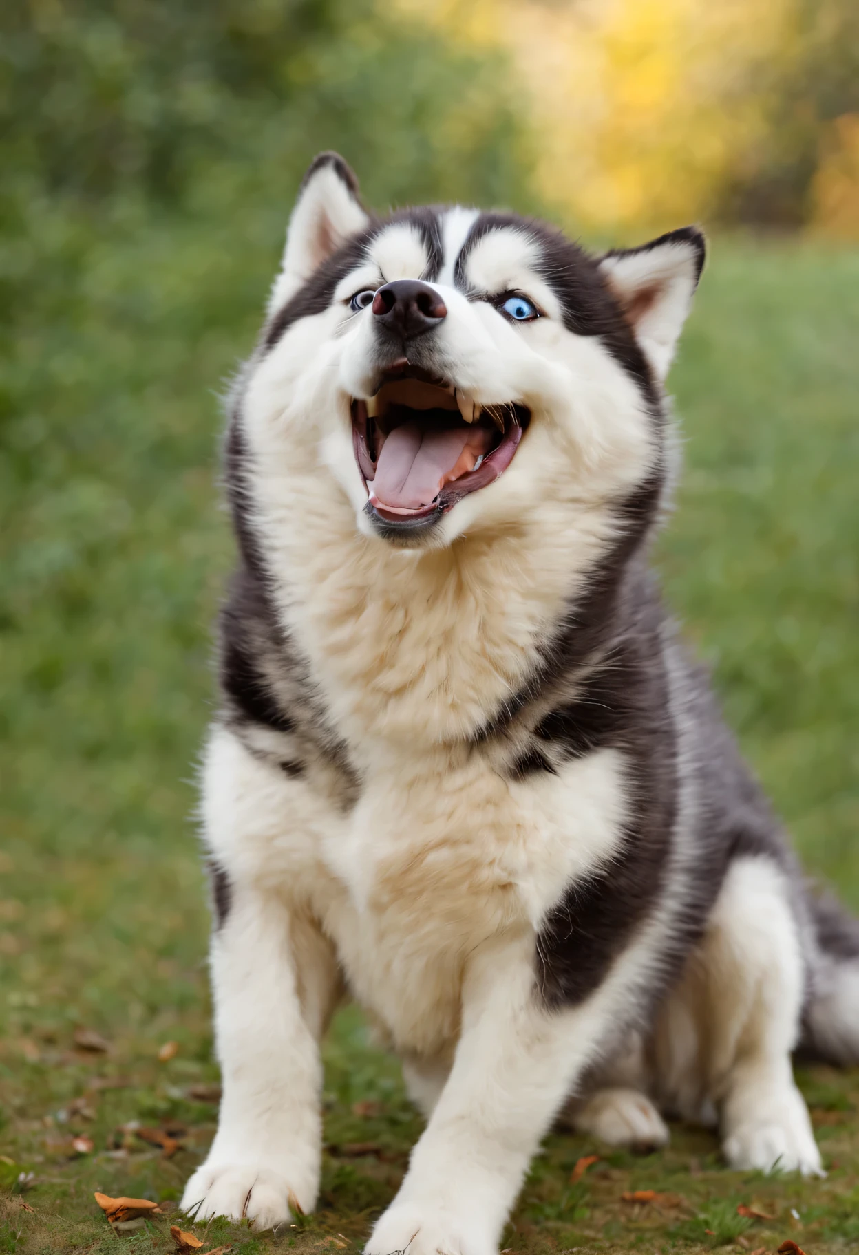 Husky&#39;s bright smile