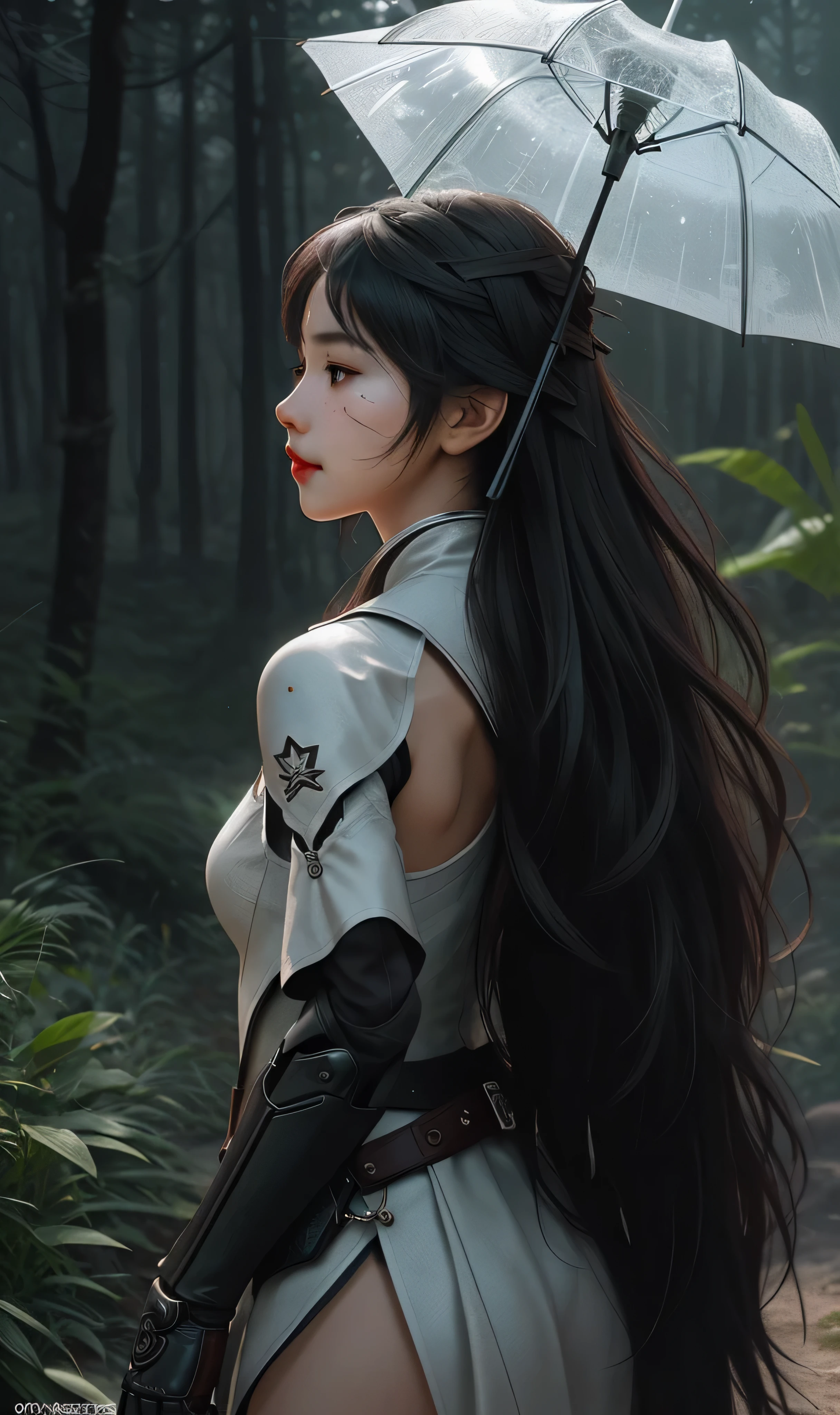 Prompt details
(Close-up), Krenz cushart style, grey somber filter, ultra detailed visually rich 2d cartoon manga concept art illustration of a young adult woman, created with the mechanical post apocalyptic overgrown wilderness style from Horizon: forbidden west, (((candid photography))), luminous and enchanting, dark and eerie, lit dark fantasy realm, (rule of thirds) depth of field intricate details, subtle colors, fantastical realm, extremely detailed, ultra sharp focus, light particles, attention to detail, vast open world, grandeur and awe, cinematic, stunning visual masterpiece, double exposure, photorealistic, cinematographic scene, highest quality, 32k, octane render, (dynamic motion), dynamic pose, somber feeling, ww1 vibe. Lekrot
Negative Prompt
((open mouth)), ((mouth open)), (smiling), (pouting), (long neck), covered face, ugly pose, bad pose, profile, ((head in profile)), (face in profile), (((looking away))), long neck, ugly, bad anatomy, bad proportions, (watermark), (signature), headband, low quality, deformed hands, deformed, disfigured, extra fingers, twisted fingers, deformed fingers, ugly fingers, malformed hands, umbrella, (dark skin), (black skin), (brown skin), cleft chin, split chin, ass chin, dimple chin, ugly chin, shadow at the tip of the chin, (NSFW), extra limb, missing limb, cut-off, floating limbs, disconnected limbs, over the shoulder pose, looking over the shoulder, (elongated body), (long body), black and white image, (((???))), (((child))), (makeup), red lipstick, sitting, (((asian girl))), (asian face), face paint, face tattoo, framed, ((cute looking)), girl far away, modern, futuristic, full body armor suit, (((walking away))), subject centered, (((half open mouth pose)))