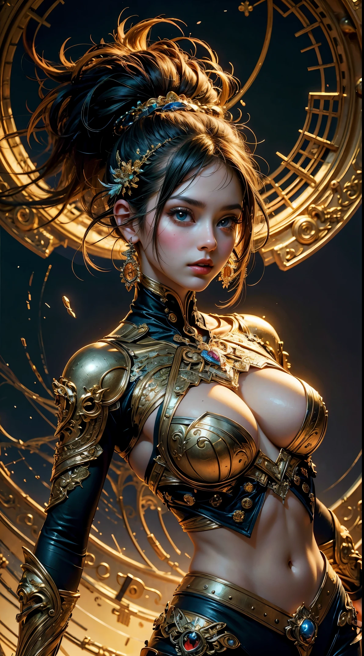 (masterpiece, top quality, best quality, official art, beautiful and aesthetic:1.2), (1girl), extreme detailed,(fractal art:1.3),colorful,highest detailed