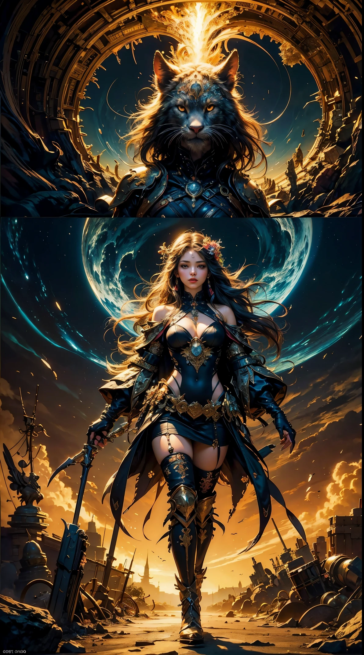 (masterpiece, top quality, best quality, official art, beautiful and aesthetic:1.2), (1girl), extreme detailed,(fractal art:1.3),colorful,highest detailed