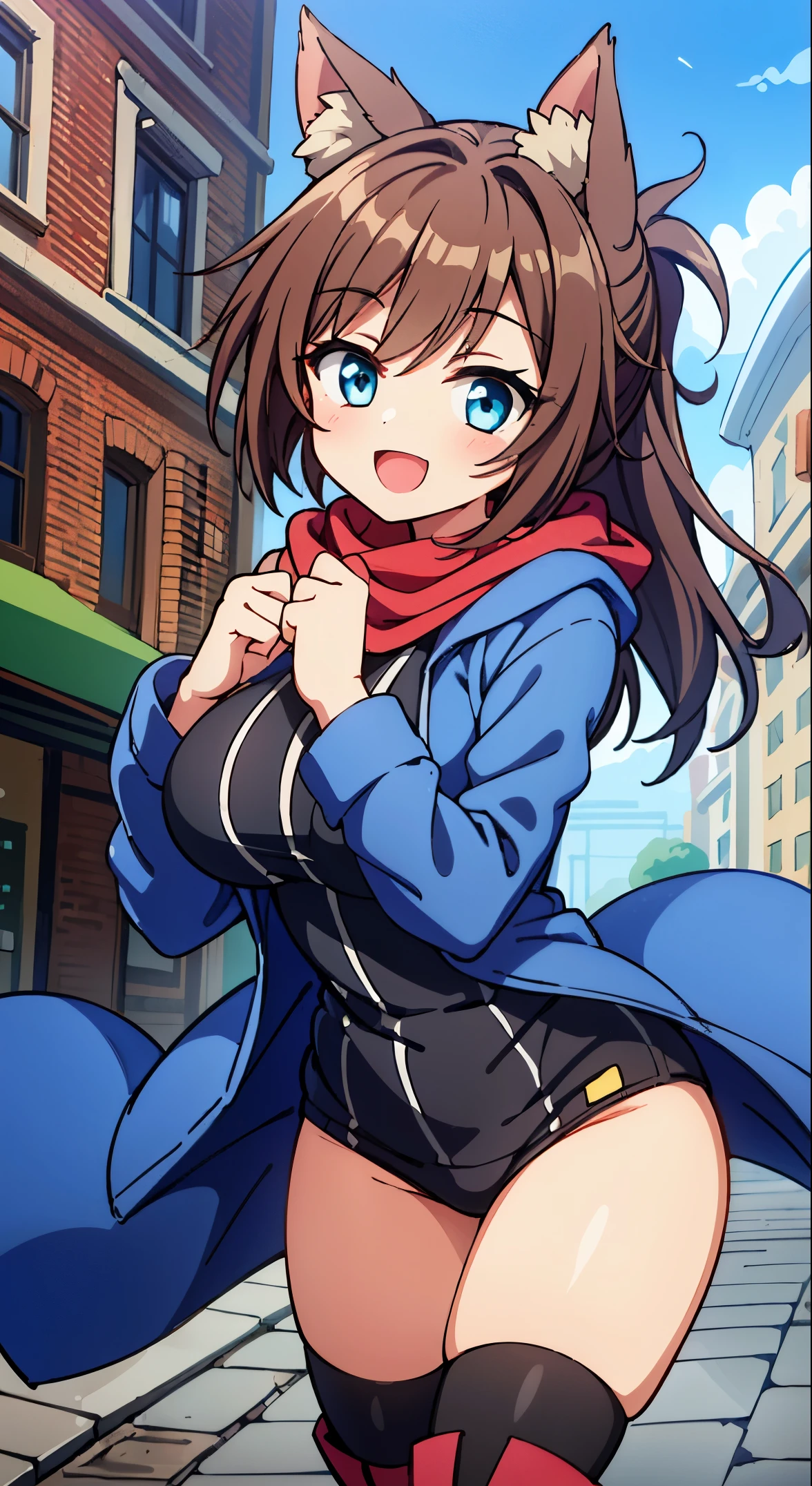 (masterpiece, Transparent air, Transparent eyes,Best Quality, Perfect Anatomy, High quality:1.4), absurderes, absolutely resolution, unbelievable Ridiculous, hight resolution, ultra-detailliert, Official art, Unity 8k壁纸, Kinetic typography,nice hand, Perfect hands, Detailed beautiful hands, Large_filesize, fulcolor, hight resolution, symmetric, exceptional, Best aesthetic, newest, Anime, very beautiful detailed body,The hair,faces,The eye,
BREAK,
1 beautiful girl, ( girl), Very detailed, colourfull, highest details, BREAK, (Huge breasts: 1. 2), Clear skin, Beautiful skin, Shy skin, 1 beautiful girl, (Brown hair:1.75), (Cat ears, Ponytail, medium-Long hair: 1. 2), (Light blue eyes, long eyelashes, Double eyelids: 1. 2),Solo,gleaming skin, Clear skin, Beautiful skin,(best quality face),(Top quality glowing eyes),(The best smile,:D:1.45),
BREAK,Quilted Puffer Coat with Faux Fur Hood,
A knee-length quilted puffer coat in a neutral color like olive or navy,
Faux fur-lined hood for added warmth and style,
Wear with a chunky knit scarf and knee-high boots for a winter-ready outfit,
BREAK
BREAK,(morning), The girl is breakdancing on the city street,(The city at night is wrapped in beautiful flowers of light. This light illuminates the buildings and streets of the city, dispelling the darkness. The flowers of light brighten people’s hearts and bring hope and joy. This scene is a symbol of beauty and hope, a moving moment.)depth of fields,
BREAK,wakame,wakame,wakame,(Cowboy Shot:1.4),
BREAK,(Blurry background:1.3),(absurderes, hight resolution, Super Detail Art),cel shading,Clear Color, Lonely optical effect, Beautiful pictures, Bright glow, mystic atmosphere,(Close-up of girl:1.1), Mystical light particle effect,manga influence, clean line drawings,