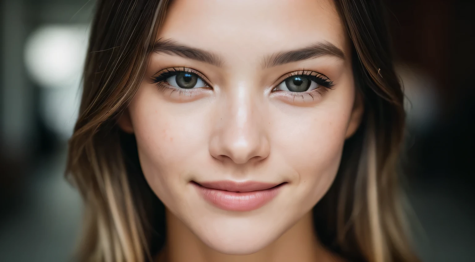 Close-up shot of face only, Smile, 1 Girl with a beautiful face, European Beautiful Women, Photographer 1.4), (Full body portrait: 1.4),Raw UHD Portrait Photography, background at room , (crack), Detailed (Texture!, hair!, shine, Color!!, defect: 1.1), highly Detailed glowing eyes, (looking in camera), Specular Light, Digital SLR, Extreme quality, sharp focus, sharp, degrees of freedom, Film grain, (Centered), FUJI XT3, Crystal clear, center of frame, Cute face, sharp focus, Bokeh, (Dark light), lowkey, Detailed skin pores, intricate eye details