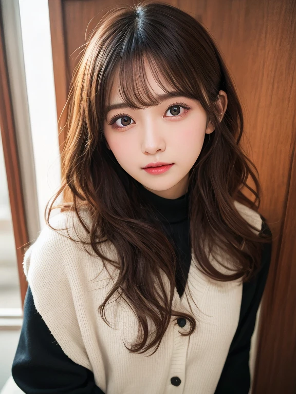 (masterpiece:1.5)、(Realistic:1.5)、(Highest quality:1.4、8K、RAW Photos）、 Ultra-high resolution、Professional Lighting、Perfect dynamic composition、Film Grain、chromatic aberration、(Bokeh:1.1)、 Frank、Sophisticated、charm、超Realistic、High detail、Golden Ratio、  girl)、細身のgirl、繊細でcharmgirl、Cute Woman:1.4、 Serious expression、Looking at the audience、Light brown hair、Shiny Hair、Hairstyle: Long Hair、 Realistic looking skin、 smile、Beautiful Eyes、double eyelid、Thin arms、registered nurse、hospital